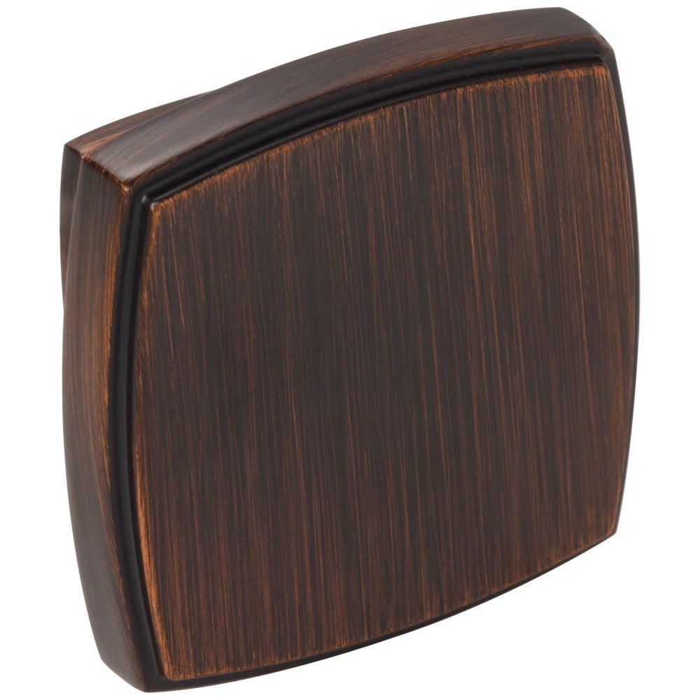 1-1/4" Overall Length Satin Nickel Square Renzo Cabinet Knob