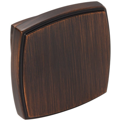 1-1/4" Overall Length Satin Nickel Square Renzo Cabinet Knob