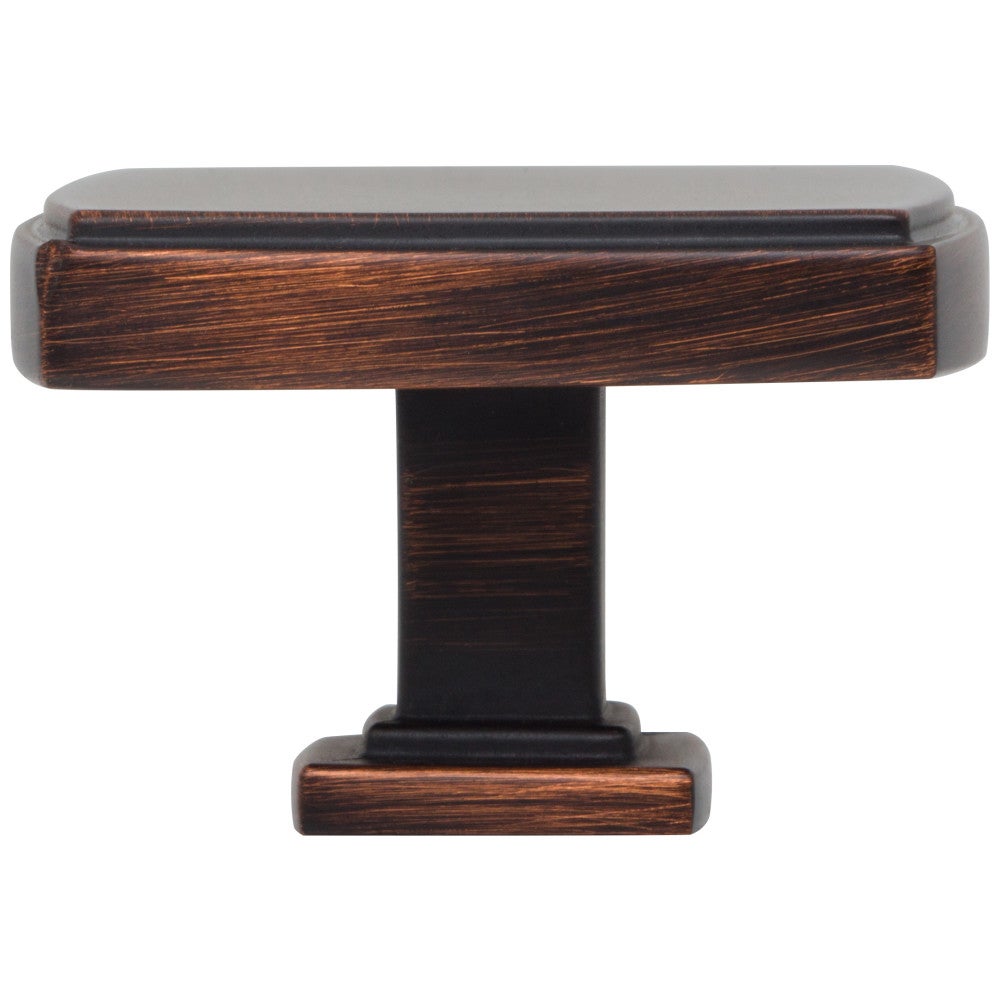 1-1/4" Overall Length Satin Nickel Square Renzo Cabinet Knob