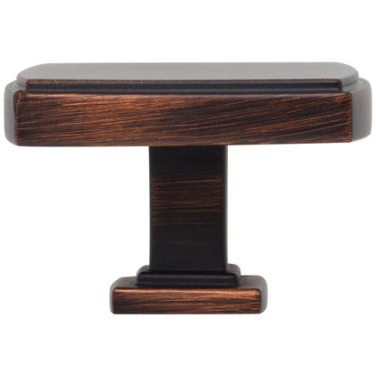 1-1/4" Overall Length Satin Nickel Square Renzo Cabinet Knob