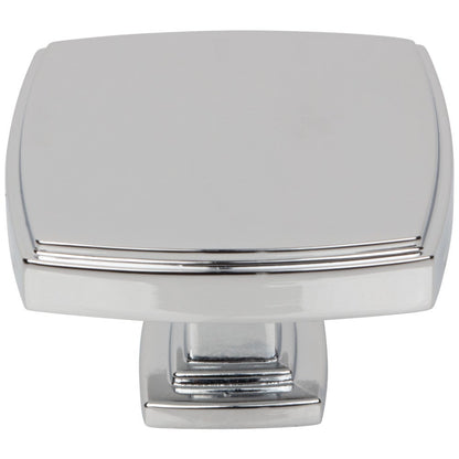 1-1/4" Overall Length Satin Nickel Square Renzo Cabinet Knob