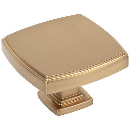1-1/4" Overall Length Satin Nickel Square Renzo Cabinet Knob