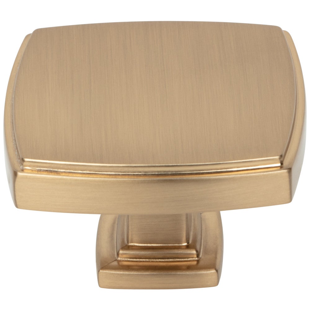 1-1/4" Overall Length Satin Nickel Square Renzo Cabinet Knob