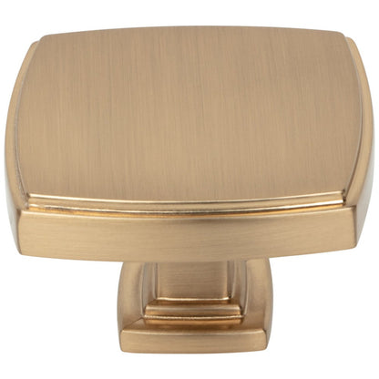 1-1/4" Overall Length Satin Nickel Square Renzo Cabinet Knob
