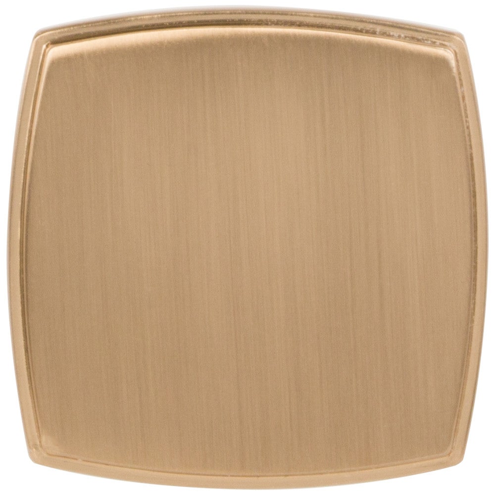 1-1/4" Overall Length Satin Nickel Square Renzo Cabinet Knob