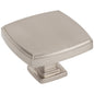 1-1/4" Overall Length Satin Nickel Square Renzo Cabinet Knob