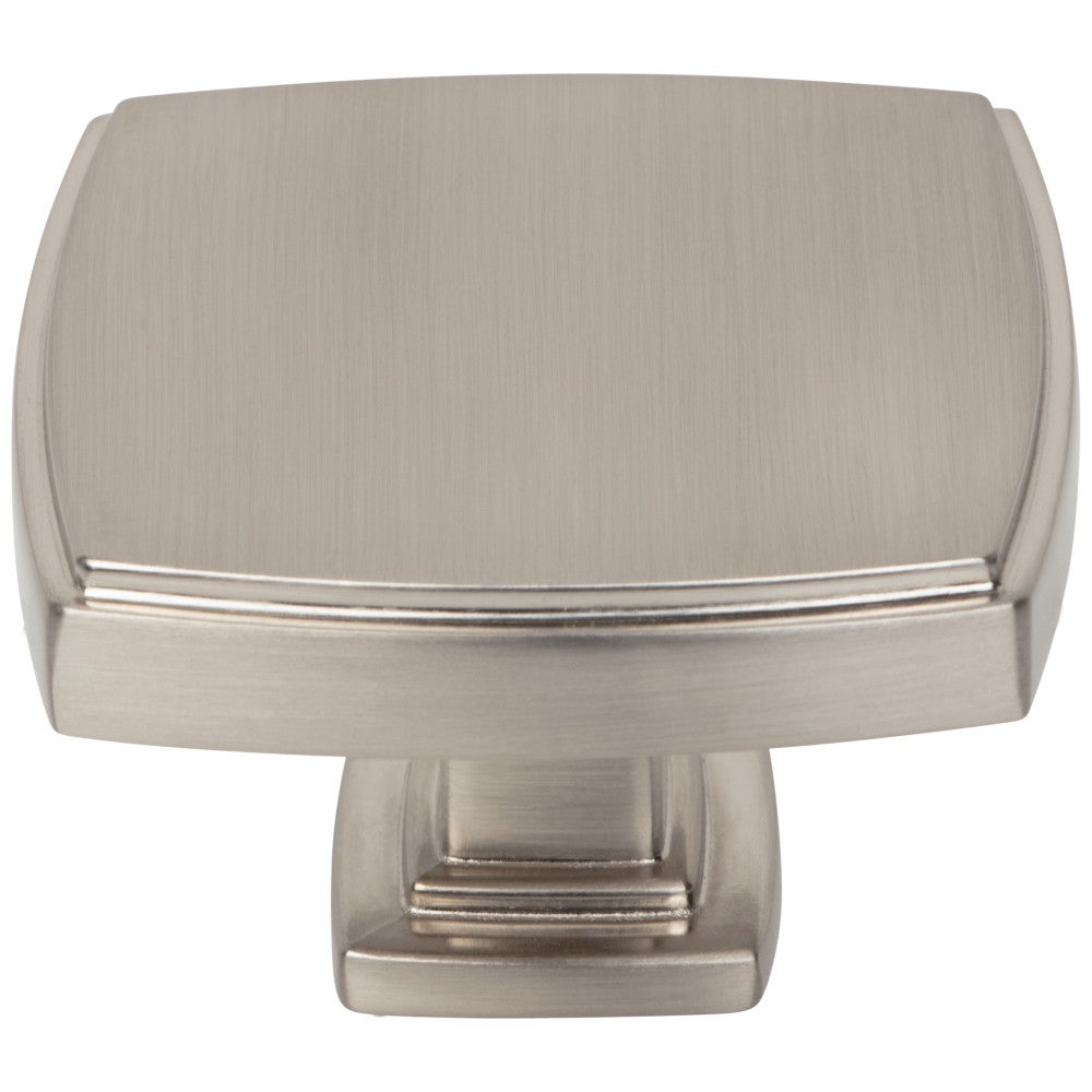 1-1/4" Overall Length Satin Nickel Square Renzo Cabinet Knob