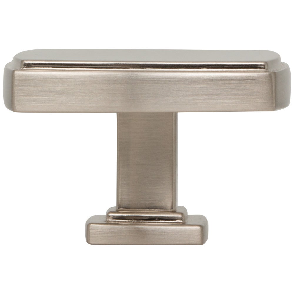 1-1/4" Overall Length Satin Nickel Square Renzo Cabinet Knob