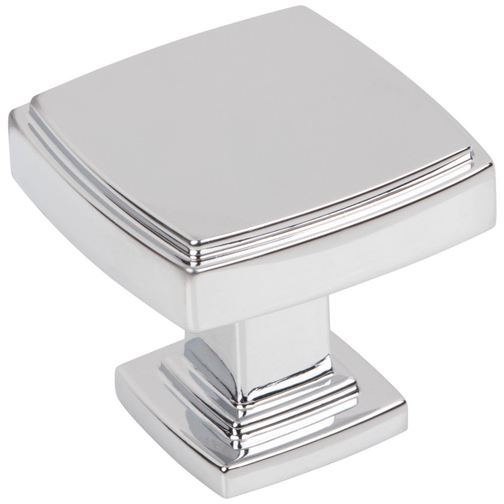 1-1/4" Overall Length Satin Nickel Square Renzo Cabinet Knob