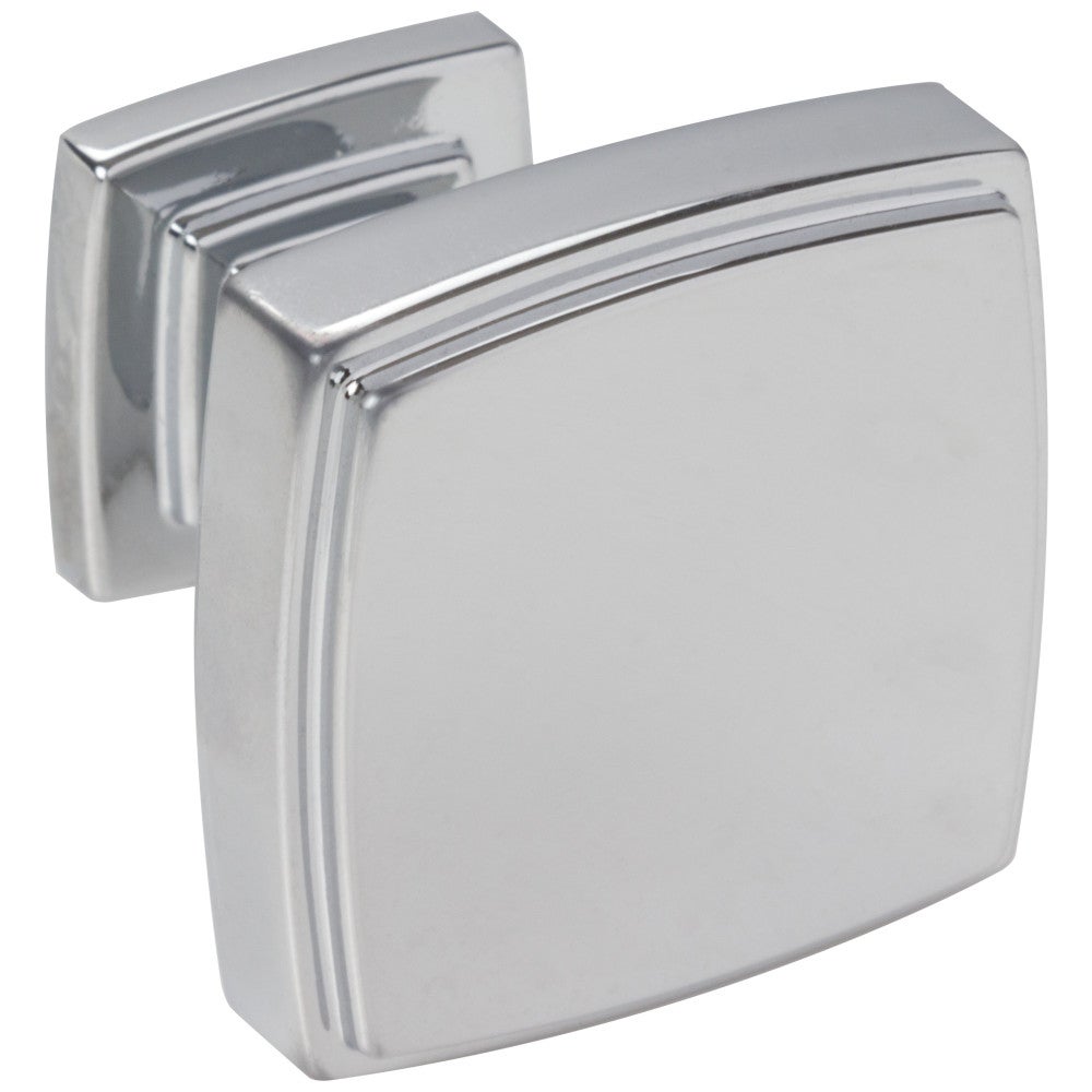 1-1/4" Overall Length Satin Nickel Square Renzo Cabinet Knob
