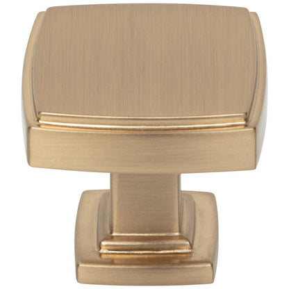 1-1/4" Overall Length Satin Nickel Square Renzo Cabinet Knob