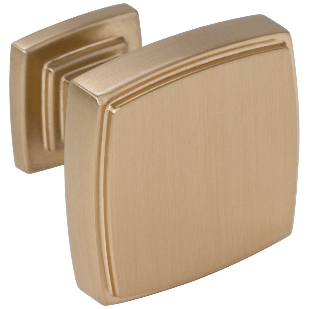 1-1/4" Overall Length Satin Nickel Square Renzo Cabinet Knob