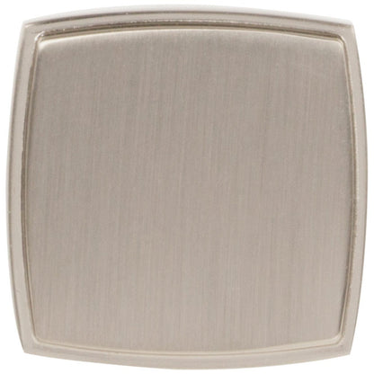 1-1/4" Overall Length Satin Nickel Square Renzo Cabinet Knob