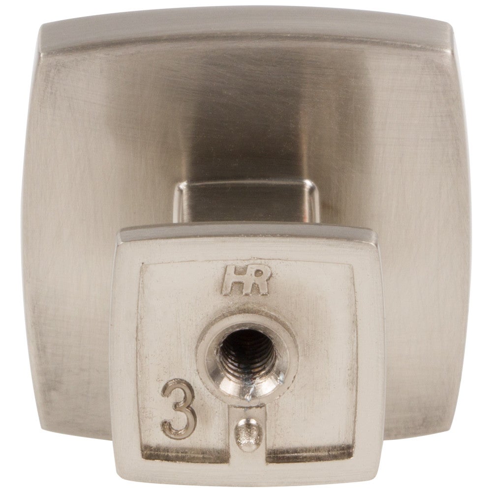 1-1/4" Overall Length Satin Nickel Square Renzo Cabinet Knob