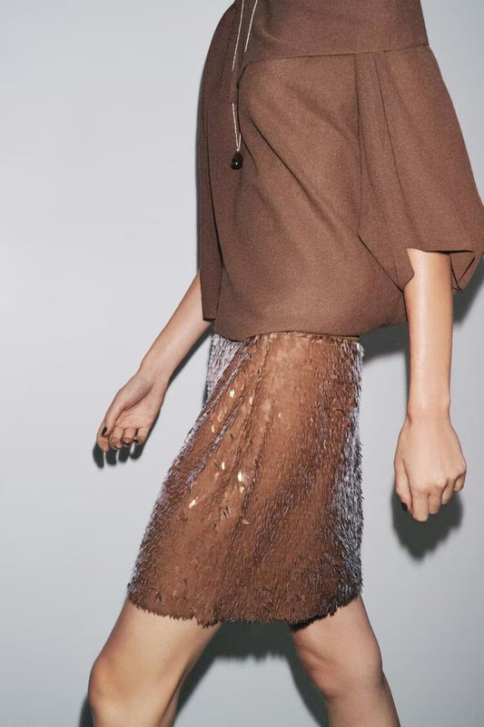 Women Clothing Sense Autumn Casual Skirt Figure Flattering Slim Fit