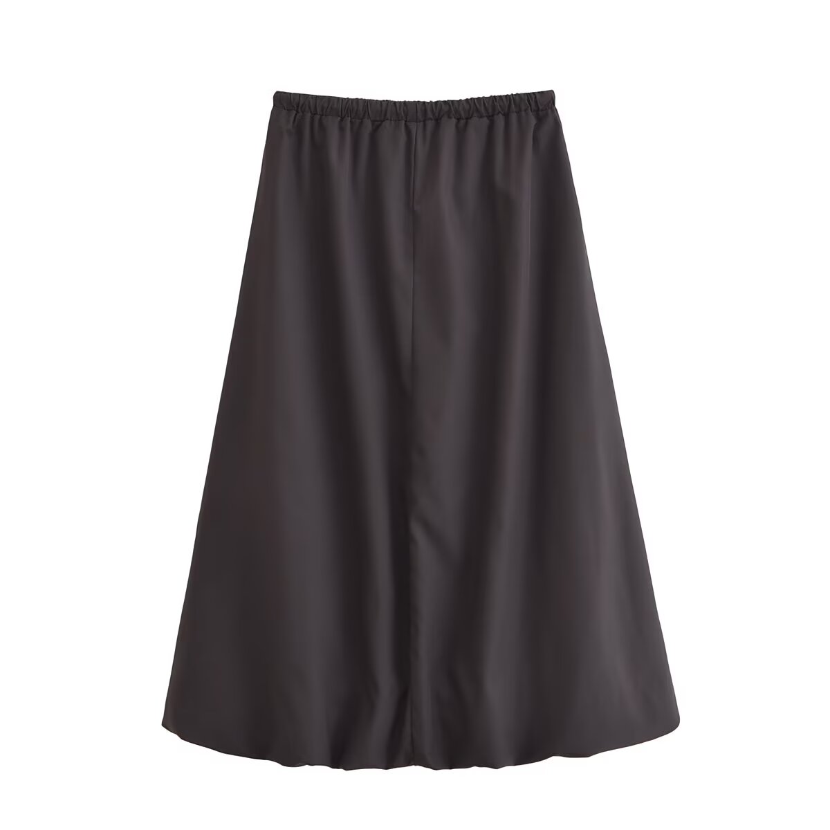Women Clothing Autumn Balloon Elastic Waist Skirt