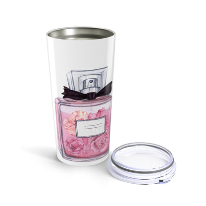 Customizable: Floral Perfume Tumbler 20oz | Elegant Drinkware Gift | Perfect for Birthdays, Weddings, Anniversaries, Floral Lovers, Home Decor