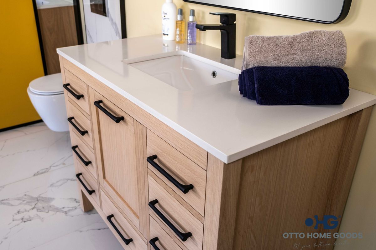 Ashley 42" Natural Oak Bathroom Cabinet