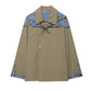 Women Clothing at Casual Retro Englon Plaid Double Sided Collared Scarf Coat