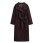 Women Clothing Autumn Urban High Elegance Retro Woolen Overcoat Coat