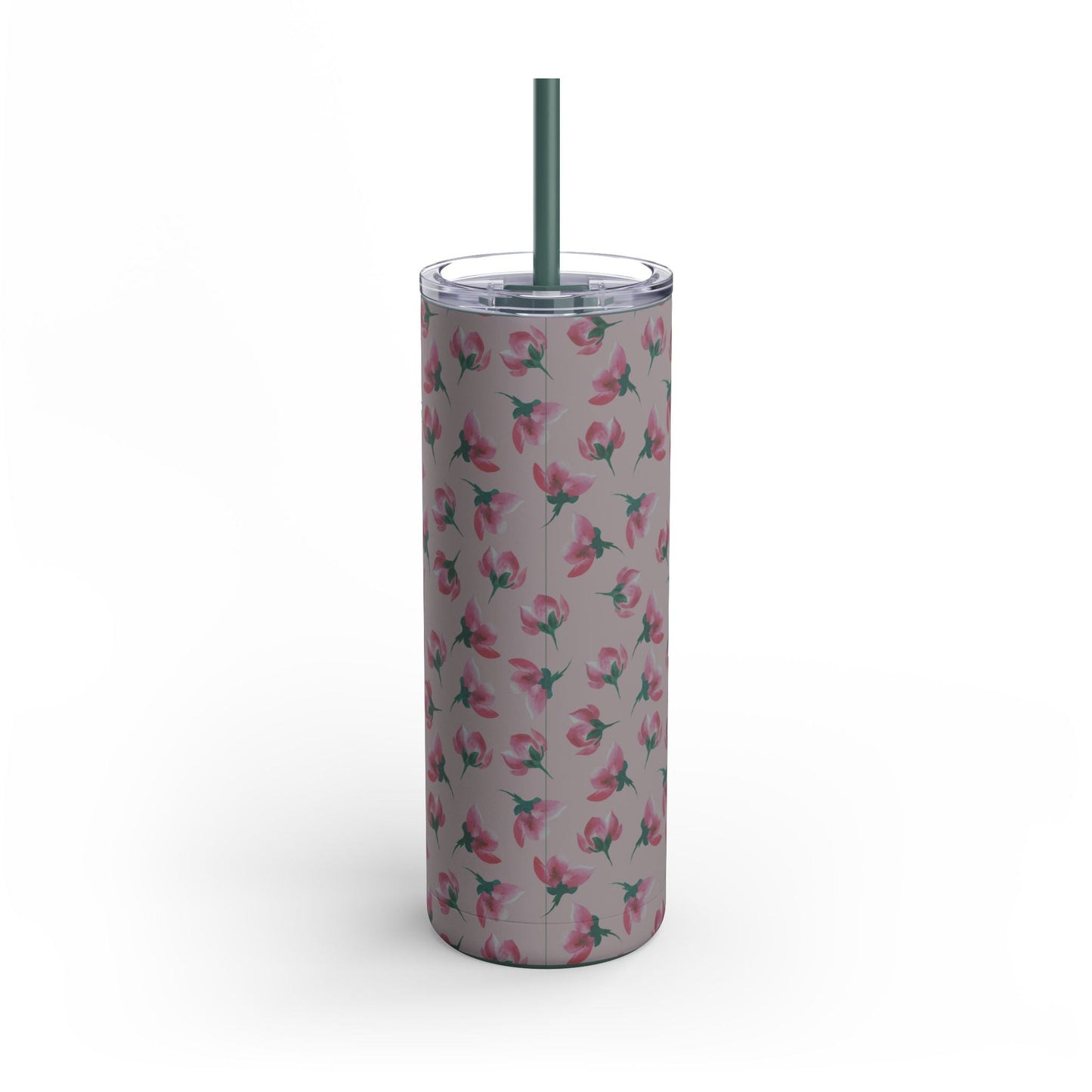 Customizable: Floral Pattern Tumbler, Personalized Gift for Coffee Lovers, Travel Mug for Women, Insulated Drinkware, Trendy Water Bottle