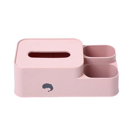 Desktop storage tissue box