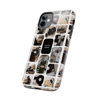 Retro Collage Phone Case - You Are Valued, Durable Protection for Your Device, Thoughtful Gift for Friends & Family, Perfect for Any [...]