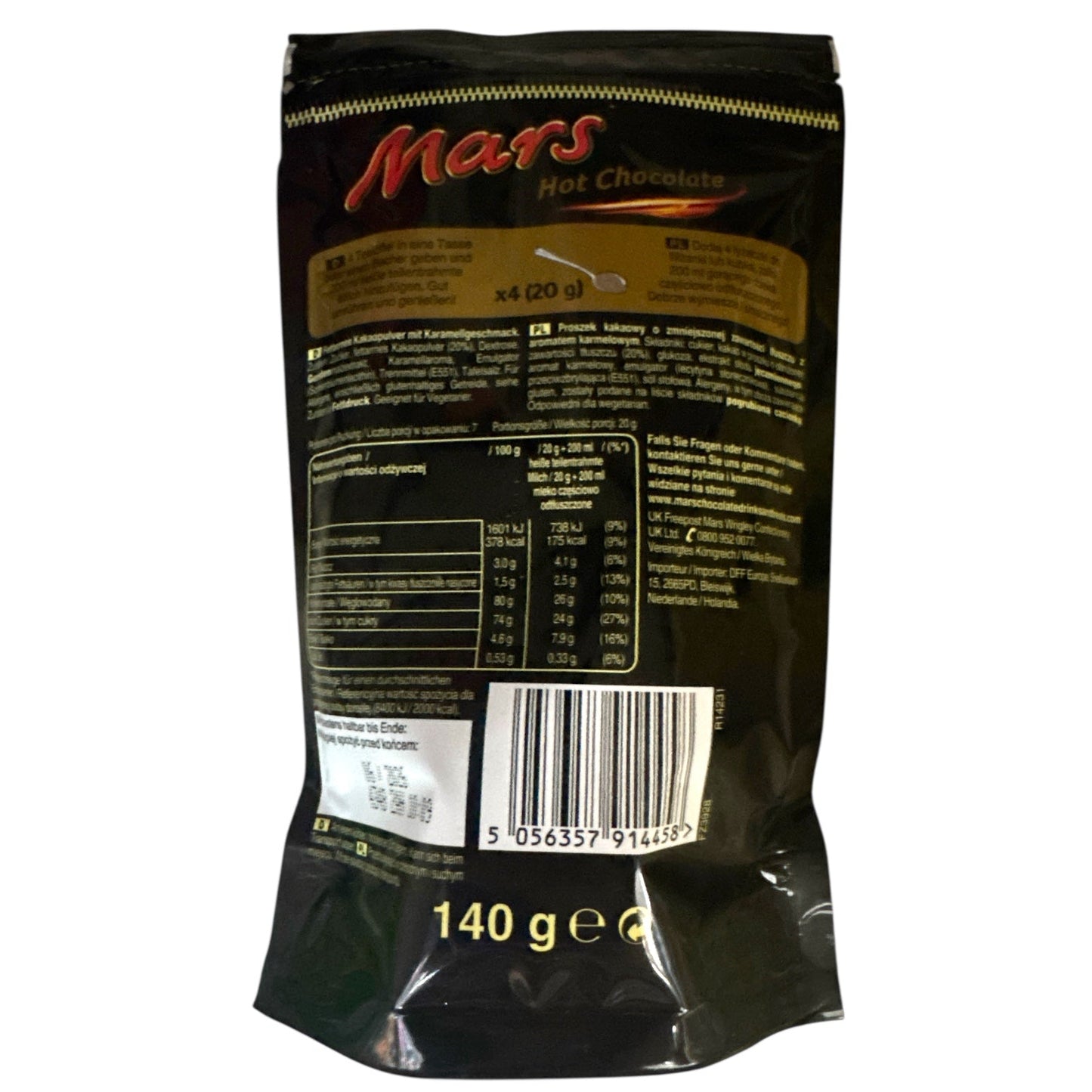 Mars Hot Chocolate Powder - Rich, Creamy Drink Mix for Exquisite Chocolate Lovers