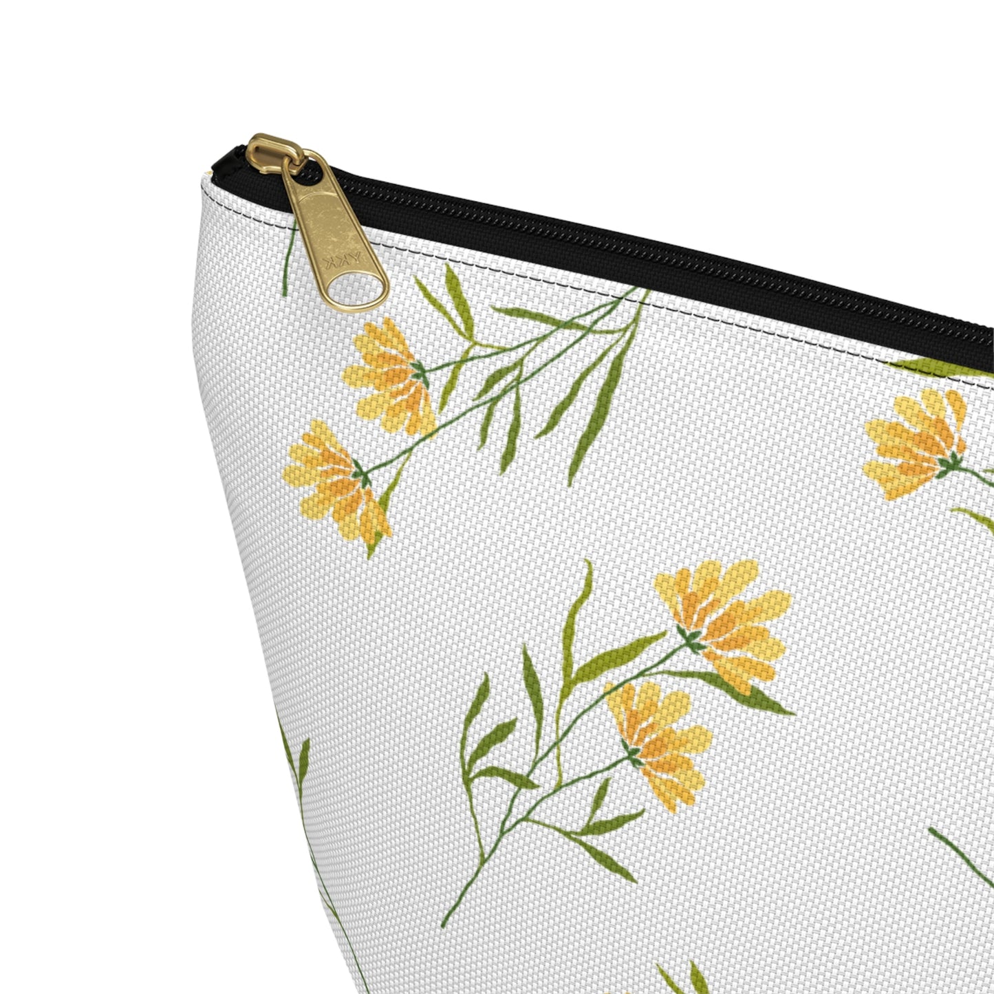 Customizable: Floral Accessory Pouch, Cute Makeup Bag, Travel Organizer, Gift for Her, Spring Flowers, Eco-Friendly Storage