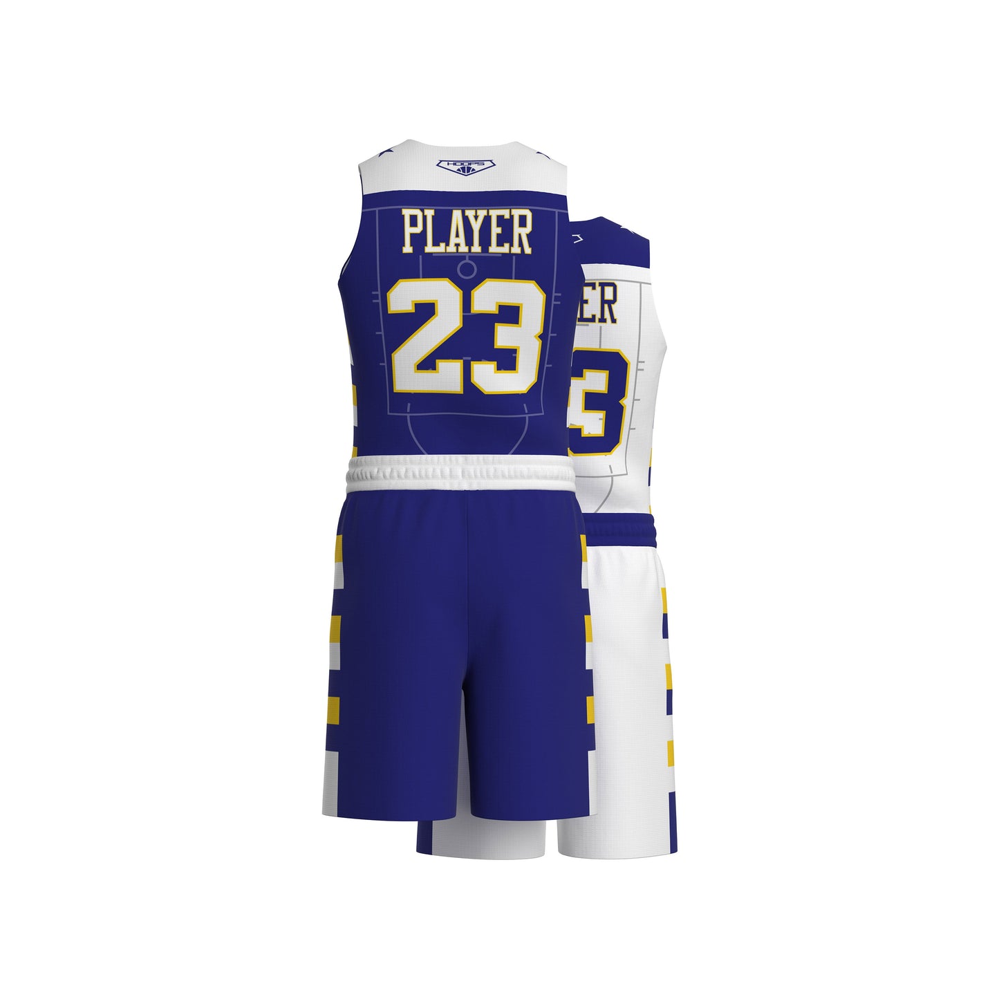 Custom All-Star Reversible Basketball Uniform  - 145 Eagle