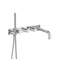 Flusso 145.2691 Wall Mount Tub Filler With Hand Shower