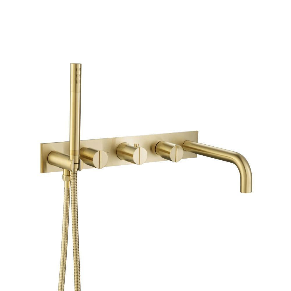 Flusso 145.2691T Trim For Wall Mount Tub Filler With Hand Shower