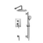 Flusso 145.3350 Two Output Shower Set With Shower Head, Hand Held And Slide Bar