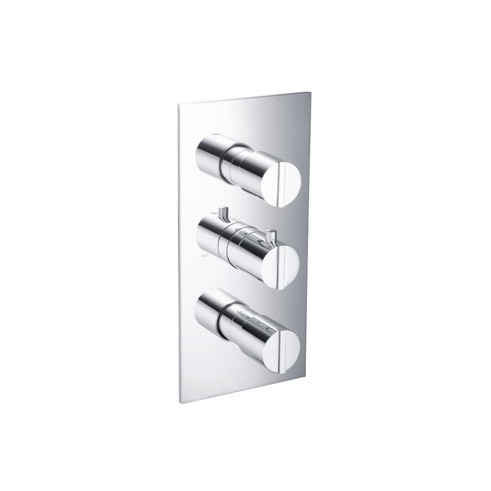 Flusso 145.4501 3/4" Thermostatic Valve With Trim - 3 Output
