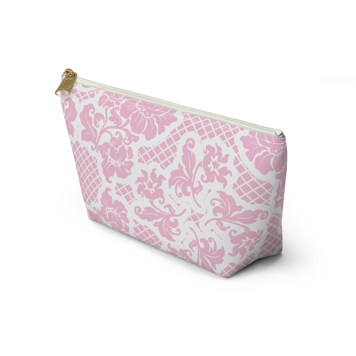 Customizable: Chic Floral Accessory Pouch | Makeup Bag, Organizer, Travel Essentials, Gift for Her, Pink Floral Design