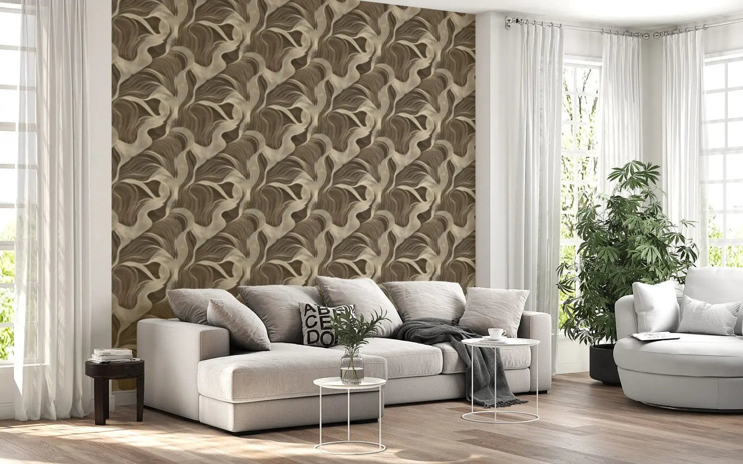 Earthen Flow Wall Mural
