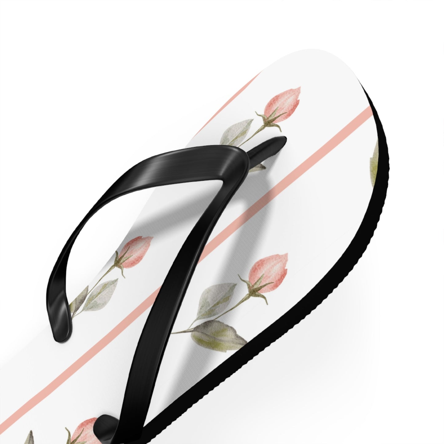 Customizable: Floral Flip Flops - Summer Footwear, Beach Sandals, Vacation Essentials, Gift for Her