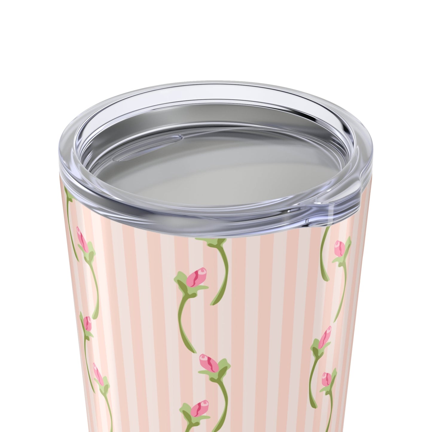 Customizable: Floral Striped Tumbler | 20oz Travel Mug | Perfect Gift for Mother's Day, Weddings, Tea Lovers, Spring Decor