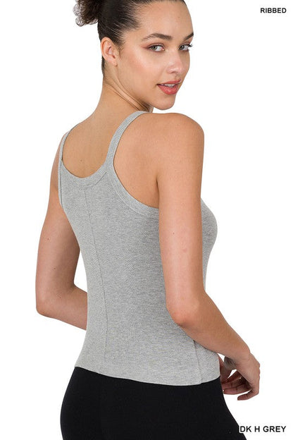 ZENANA Ribbed Soft Rayon Cami