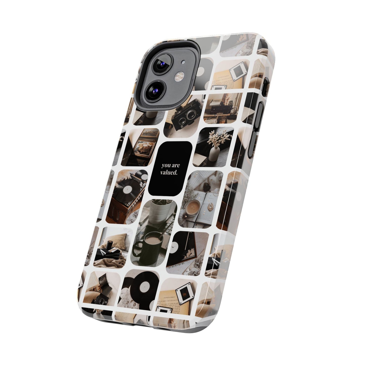 Retro Collage Phone Case - You Are Valued, Durable Protection for Your Device, Thoughtful Gift for Friends & Family, Perfect for Any [...]