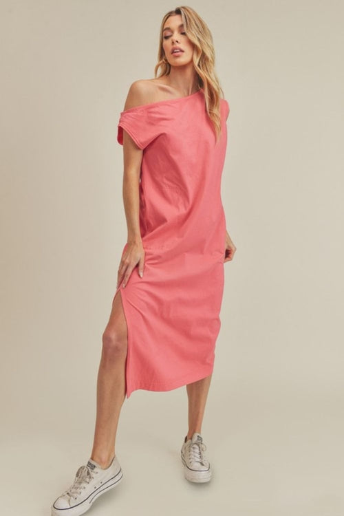 Aemi + Co Side Slit Round Neck Sleeveless Midi Dress | Apparel | Under $100 | Kitchen + Metal