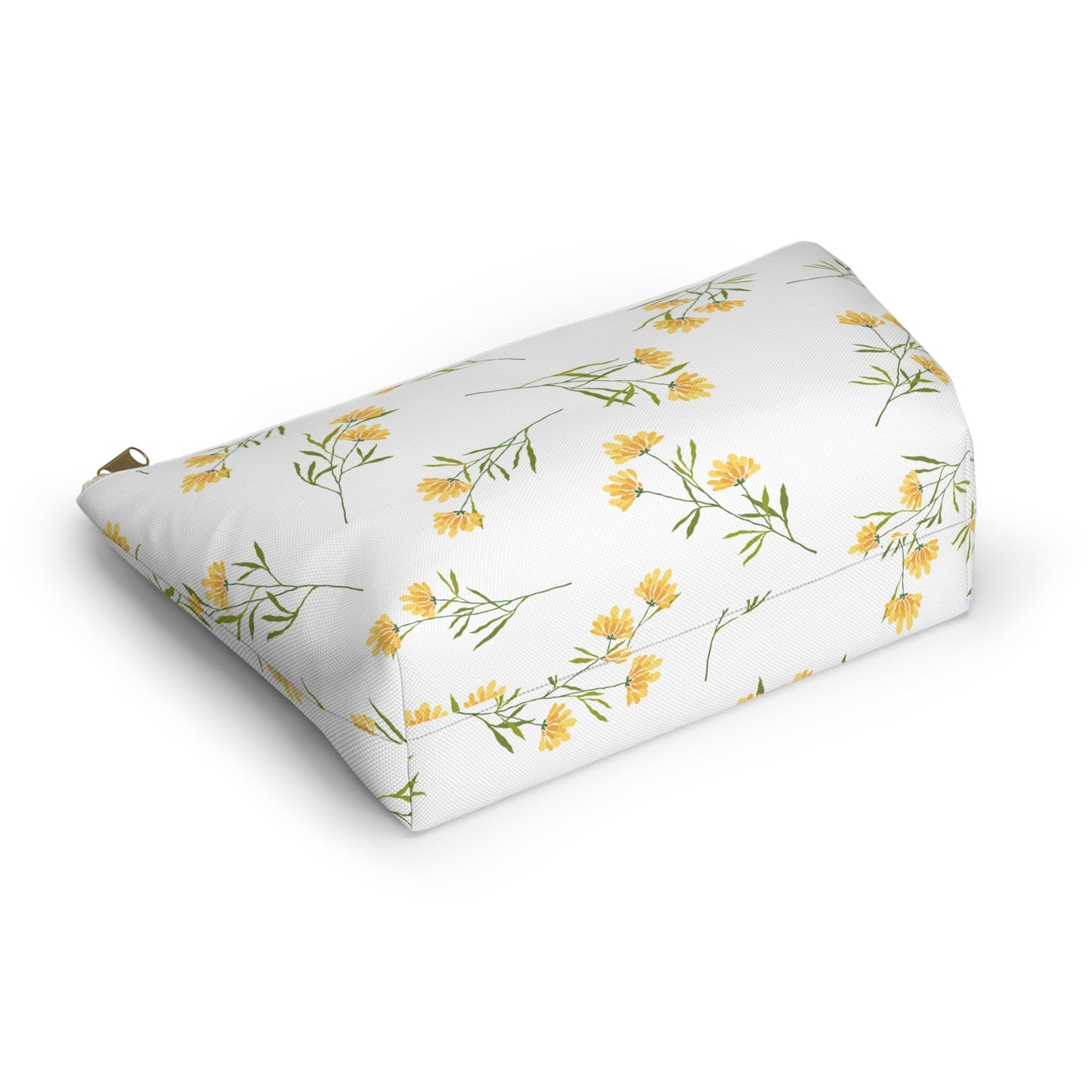 Customizable: Floral Accessory Pouch, Cute Makeup Bag, Travel Organizer, Gift for Her, Spring Flowers, Eco-Friendly Storage