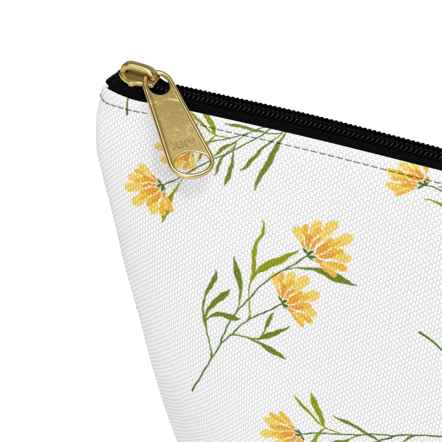 Customizable: Floral Accessory Pouch, Cute Makeup Bag, Travel Organizer, Gift for Her, Spring Flowers, Eco-Friendly Storage