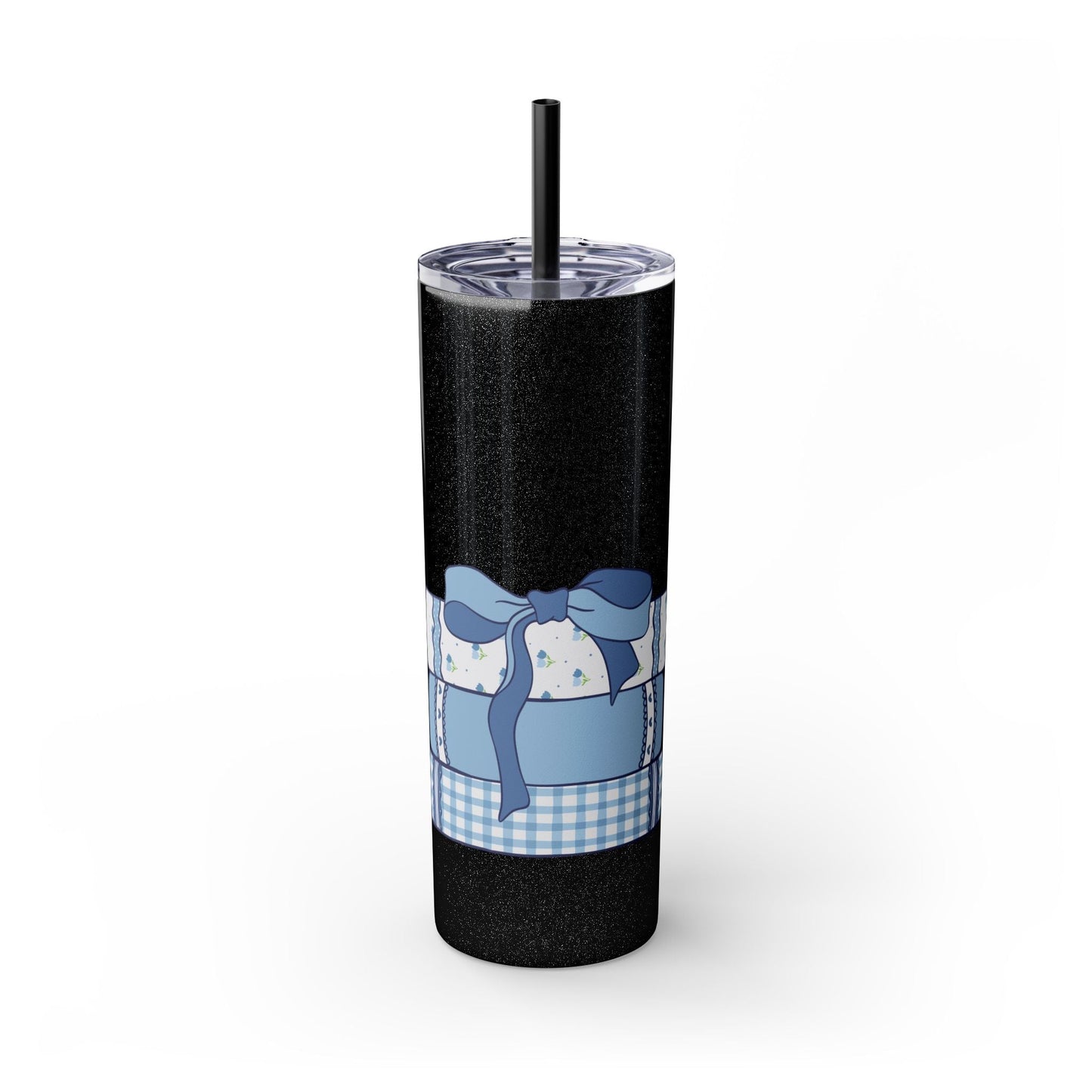 Customizable: Girly Book Club Skinny Tumbler with Straw, 20oz | Perfect for Events, Gifts, Coffee, and Summer Drinks