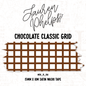 Chocolate Classic Grid 15mm washi