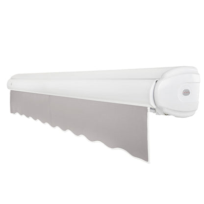 [14x10FT] Awntech Key West Premium Electric Outdoor Motorized Retractable Awning [FCL14/FCR14-SBY] (SAK46935)