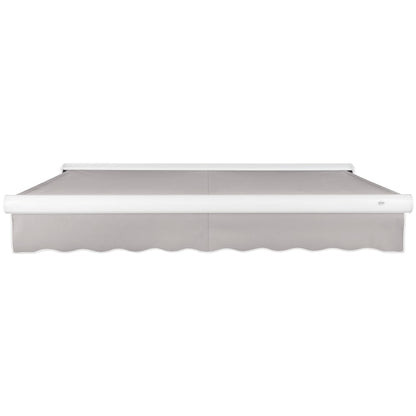 [14x10FT] Awntech Key West Premium Electric Outdoor Motorized Retractable Awning [FCL14/FCR14-SBY] (SAK46935)