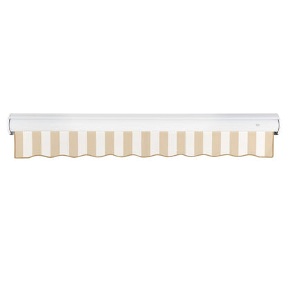 [14x10FT] Awntech Key West Premium Manual Outdoor Retractable Awning [FCM14-SBY] (SAK39625)