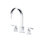 Flusso 150.2000 Three Hole 8" Widespread Two Handle Bathroom Faucet