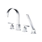 Flusso 150.2400 4 Hole Deck Mounted Roman Tub Faucet With Hand Shower